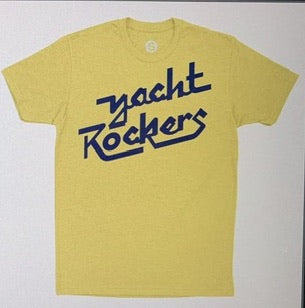 Yacht Rockers yellow script tee