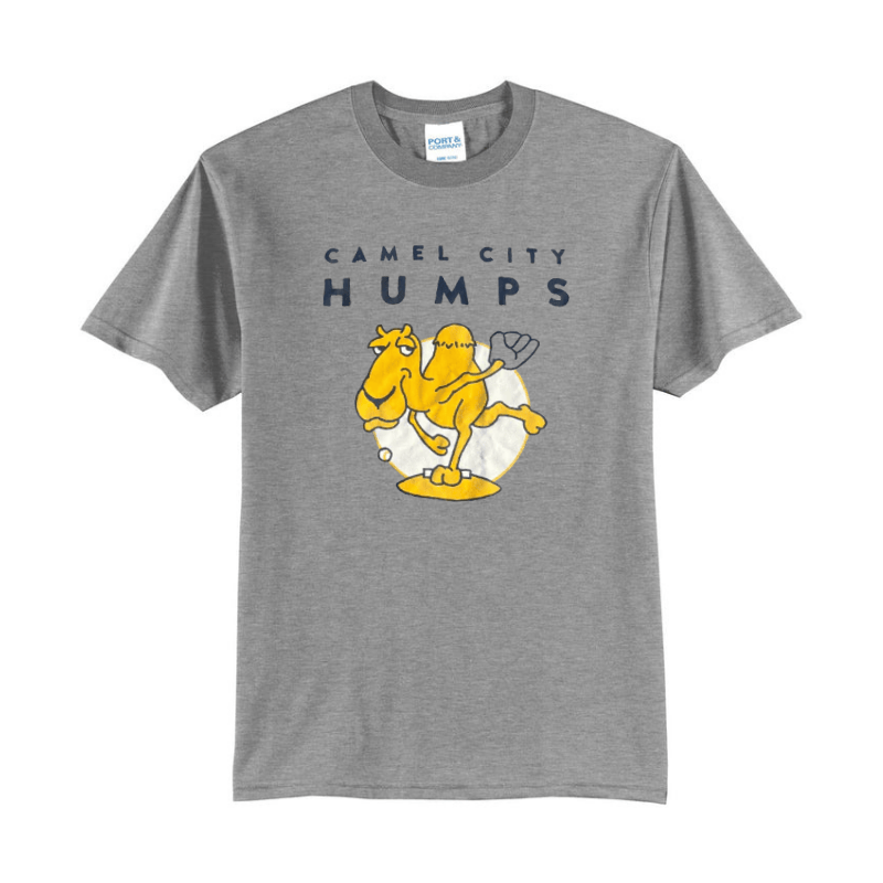 Camel City Humps grey logo tee