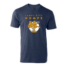 Load image into Gallery viewer, Camel City Humps navy logo tee
