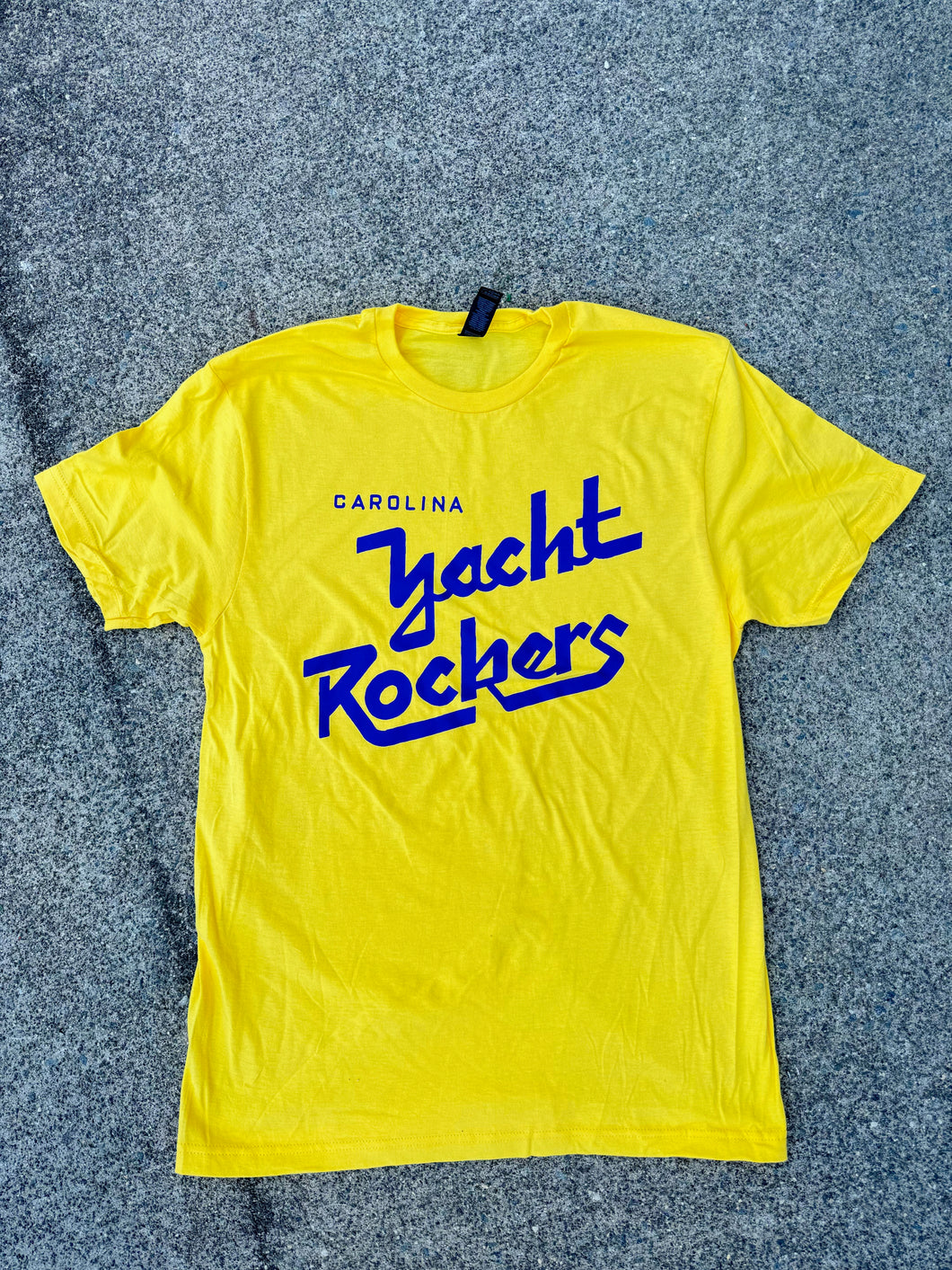 Yacht Rockers yellow script tee