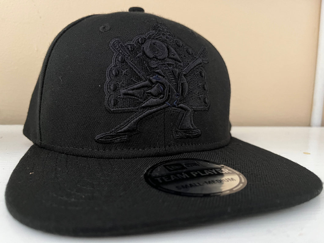 All Black Stretch-fit Team Player Hat